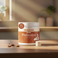 Poudre de Probiotiques et Prébiotiques pour Animaux OEM – Probiotiques Actifs Universels pour Chats et Chiens – Complément Nutritionnel Favorisant la Santé Intestinale