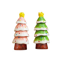 Ensemble de 5 tasses en céramique YUBIN en forme de sapin de Noël, tasse à eau, cadeau de Noël, boîte cadeau, ornements décoratifs créatifs et exquis