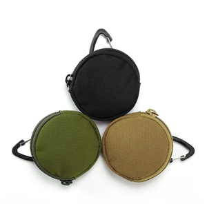 Ventilateurs de camping d'extérieur HBK107 – Mini pochette multifonction ronde pour clés, écouteurs et petits accessoires avec crochet – Idéal comme cadeau - Product Image 3