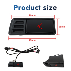Botón de Luces de Emergencia STWEI para Audi A4 A5 Q5 S5 B8 A4L 2009-2016, Modificación, Interruptor de Luces de Advertencia, Botón de Luces de Advertencia - Product Image 6