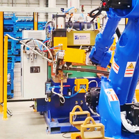 Robot automático de soldadura por puntos de resistencia para vigas anticolisión, estación de soldadura por proyección