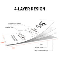 Lámina Protectora de Pantalla Universal de Hidrogel TPU de 120*180 mm, Transparente HD, para Teléfono Celular, Reloj, Tableta, Cámara, Consola de Juegos