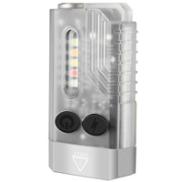 Boruit V10 Mini lampe de poche porte-clés EDC puissante avec aimant UV 365 lumière 1000LM Rechargeable IPX4 étanche 12 Modes de lumière