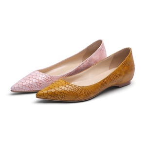 Newest Women's <b>Flats</b> <b>Pointed</b> <b>Toe</b> <b>Flats</b> Pumps Snakeskin Grain Print Loafers Walking Dress Office Classic Comfortable <b>Flats</b> - Product Image 3
