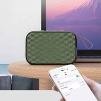 Haut-parleur Bluetooth 4.2 portable sans fil avec mémoire, mini subwoofer audio extérieur en tissu, personnalisable avec logo imprimé, idéal comme cadeau promotionnel
