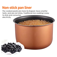 XEOLEO Cuiseur de Tapioca et Perles pour Bubble Tea, Machine à Cuisiner les Perles de Sago, Capacité 5L, 900W