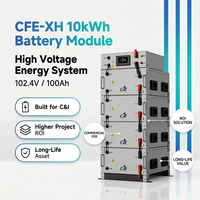 Batterie empilée haute tension CFE-XH 40 kWh 102,4 V 408 V 100 Ah Module LiFePO4 pour stockage solaire C&I 70 kWh 280 kWh IP65 8000 cycles