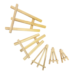 Đơn Giản Bằng Gỗ Nghệ Thuật Giá Vẽ Với Các Bản Ghi Bằng Gỗ Trẻ Em Mini Bằng Gỗ Giá Vẽ Nghệ Thuật Sơn Tên Thẻ Đứng Hiển Thị Chủ - Product Image 3