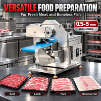 Machine à trancher la viande fraîche automatique professionnelle, épaisseur réglable, pour bœuf, agneau, porc, pour la préparation des aliments en restaurant