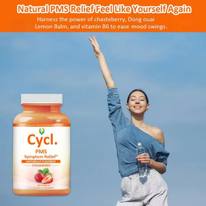 กัมมี่มี่สำหรับผู้หญิงช่วยลดความสมดุลของฮอร์โมนช่วยลดอาการพีเอ็มเอสรสสตรอเบอร์รี่พร้อมผลเบอร์รี่บริสุทธิ์ - Product Image 6