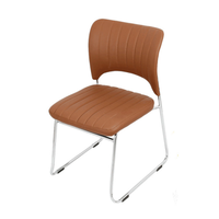 Vente en gros de pièces en cuir noir Formation commerciale Ordinateur de patron pas cher sans roues Chaises Chaises de bureau à vendre