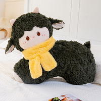 Boneka Domba Lucu Mie Mie Scarf, Mainan Boneka Bantal Panjang, Boneka Penenang Tidur Anak, Hadiah Pertemuan Tahunan