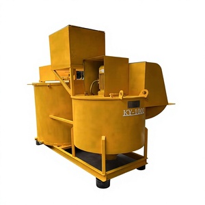 Mezcladora de concreto de doble motor con sistema de suministro y almacenamiento de mortero para la preparación de mortero en ingeniería de construcción - Product Image 2