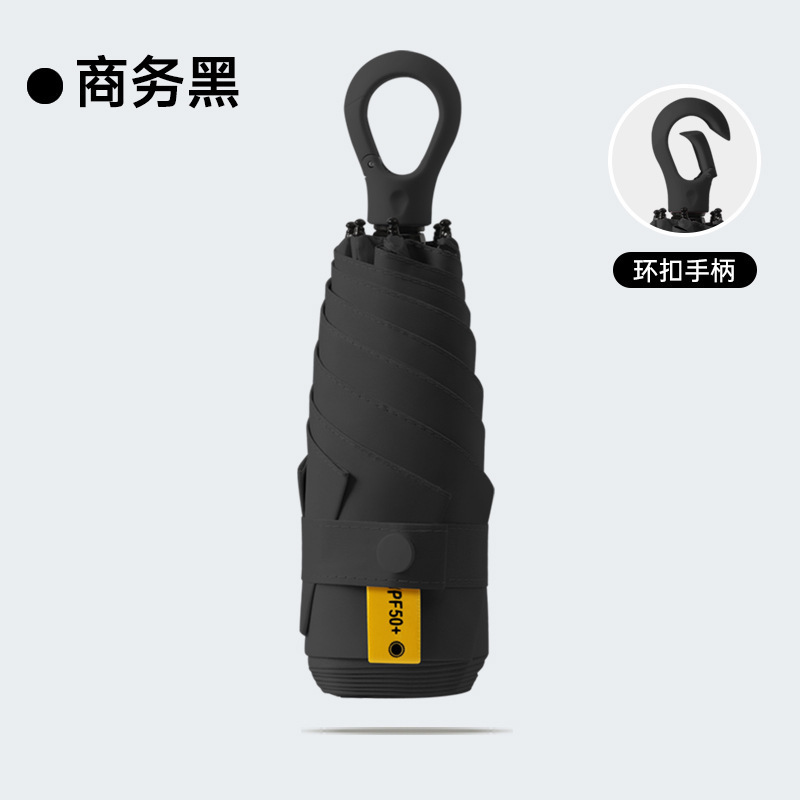 Business noir-50 off-6-rib poignée en forme de cœur pliable vers l'intérieur u