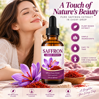 Fournisseur d'usine OEM Marque Privée Teinture de Safran Sans Alcool Extrait de Fleur de Safran en Gouttes Liquides Favorisant la Relaxation pour Femmes