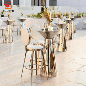 SMOOTH Factory Wholesale Gold Stainless Steel Chameleon High <b>Bar</b> <b>Stool</b> Chair For Wedding Hotel - Product Image 6