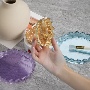 DIY Crystal Drop Glue Plâtre <span class=keywords><strong>Ciment</strong></span> Plaque Silicone Moule <span class=keywords><strong>Palette</strong></span> Ronde Moule Silicone - Product Image 6