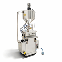 Machine de remplissage anti-cristallisation compacte avec chauffage et agitateur - pour miel épais, sirop, crème et pâtes visqueuses