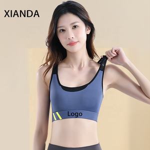 XIANDA OEM, Sujetador Deportivo Personalizado con Logotipo en Blanco, para Mujer, Talla Grande, Hueco, con Copa Fija, Soporte Alto, a Prueba de Impactos, Deportivo, para Entrenamiento - Product Image 1