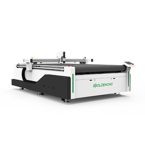 Cho ăn tự động xe nội thất da vải đồng phục <span class=keywords><strong>CNC</strong></span> dao động dao máy cắt cho ngành công nghiệp may mặc - Product Image 2