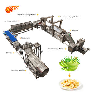2025 Latest Semi-Automatic Banana Slice Deep Frying Plantain Potato Chips Production Line Gas Heated 304 Stainless Steel Low - Product Image 3
