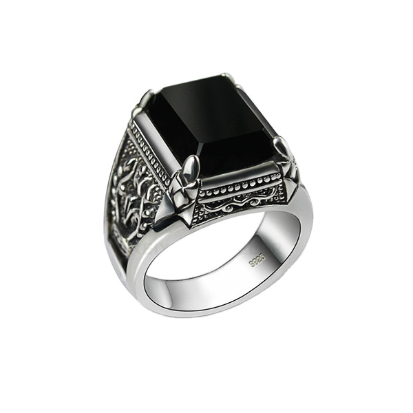 8925 Ring Silver Elegant Zircon Wedding Band