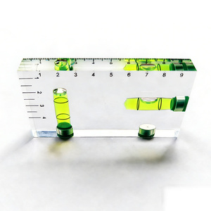 Полностью прозрачная двухсторонняя интегрированная мини-уровнемерная линейка, горизонтальный пузырьковый уровень, многофункциональный инструмент для дома, для воды и электричества - Product Image 3