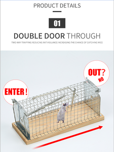 Hot Product Grote En Kleine Twee Entry Houten Metalen Verschillende Maten Muis Val Kooi Te Koop - Product Image 2
