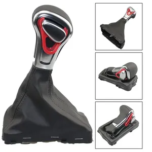 Mejore el <span class=keywords><strong>interior</strong></span> de su vehículo con un elegante pomo de palanca de cambios de cuero para A3 A4 A5 A6 <span class=keywords><strong>A7</strong></span> C6 Q7 Q5 - Product Image 3