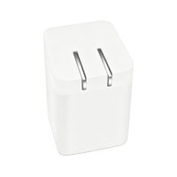 Cargador de Pared Rápido PD de 65W con Cable Retráctil, 2 Puertos USB-C y 1 Puerto USB-A, Protección OTP para Reloj Inteligente, Teléfono Móvil y Portátil