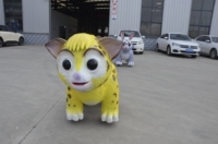Modèle de scooter animatronique électrique personnalisé à monnayeur pour parc d'attractions, en forme de dinosaure, pour enfants