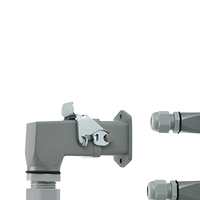 Connecteur mâle industriel HDC en cuivre 24 broches, robuste, IP54, pour commande à distance de grue à canaux chauds, bornes d'alimentation 4P