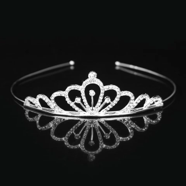Wholesale Princess Birthday Crown Tiara Children's Headband Children's Crown Girl Alloy Crown Hair Accessory Rhinestone
