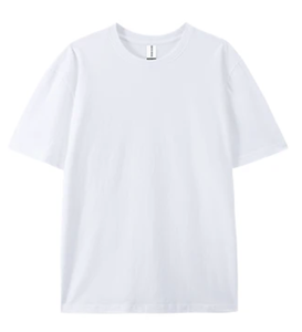 Camiseta Blanca de Alta Calidad para Hombre, Estilo Urbano, 100% Algodón, Tejido de Punto, Transpirable, Talla Grande - Product Image 5