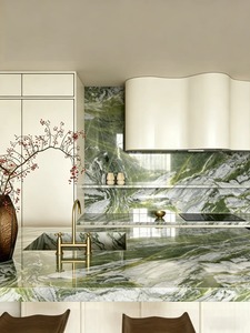 Piano di Lavoro in Marmo Verde Irlandese PAIA STONE per <span class=keywords><strong>Cucina</strong></span>, Bagno, Soggiorno, Cantina - Top Moderno Lucidato - Product Image 2