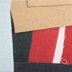 Metallizzato come artificiale PVC legato floccato in pelle di floccaggio scarpe a grana animale floccato in pelle di sughero vegana riciclata - Product Image 4