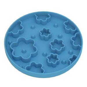 Food Grade Silicone Stylish Solid Clicking <b>Mat</b> Pet Slow Feeder Bowl Puzzle Suction Cup Anti-Slip Rounded Shape for <b>Cats</b> Dogs - Product Image 5