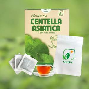 Thé biologique premium pour la santé, thé aux herbes de Centella Asiatica en sachet, aide à prévenir la perte de cheveux, prix d'usine, 2 g, marque NMPT, Vietnam - Product Image 1