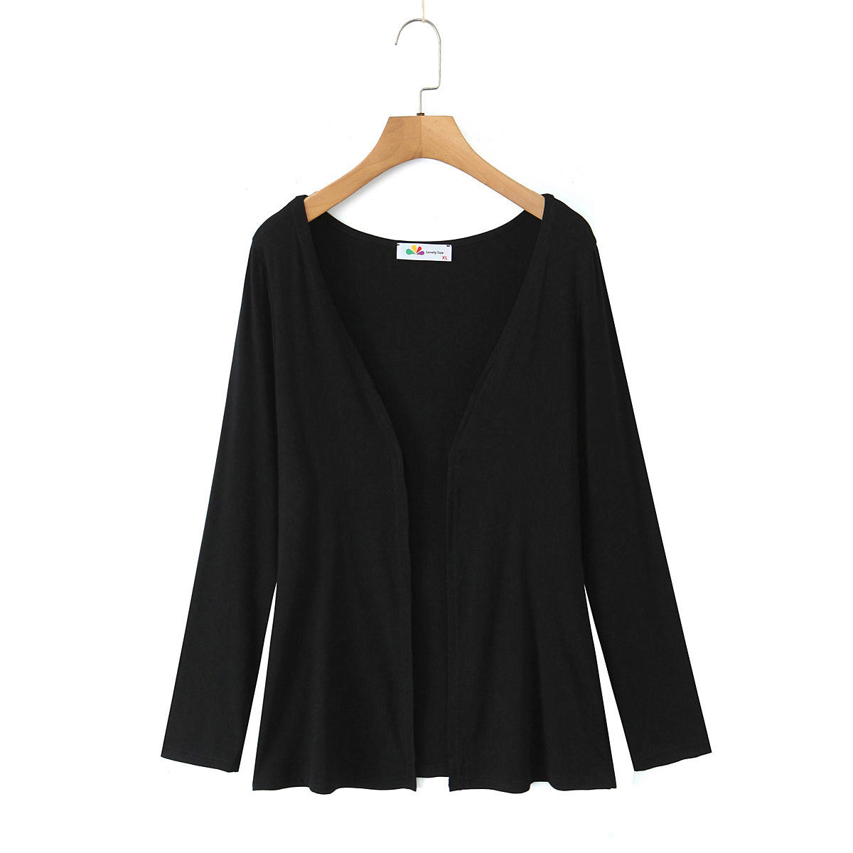 เสื้อคาร์ดิแกนสีดำพิมพ์ลายฟิล์ม