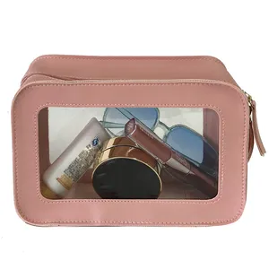 2024 New Product Fashion Make up Bag Soft Cosmetic Bag PVC Cosmetic Bags Cases for Girls