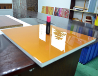 Machine de revêtement pour le travail du bois de vernis de rideau de surface haute brillance de placage