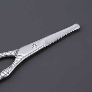 Tondeuses à poils de nez transfrontalières en acier inoxydable à pointe ronde, ciseaux en forme de pêche, tondeuses à barbe, ciseaux à embosser - Product Image 2