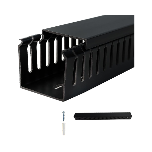 Cable Raceway,Open Slot Cable Management Kit with Upgraded Snap Structure,Wire Cover Cord Hider for Under DeskIndustrial Network