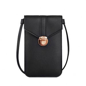 Messenger Mobile Phone Luxury Messenger Card Holder Wallet Chain Neck Synthetic Leather Shoulder Bags - Product Image 2