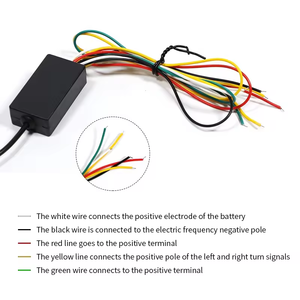 Accessoire de décoration de voiture Lumière d'intérieur de voiture Bande lumineuse à fibre LED rouge pour voiture Lumière d'aile arrière - Product Image 2