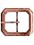 Antique Copper Plated Clipped <b>Corner</b> Belt Buckle - Product Image 1