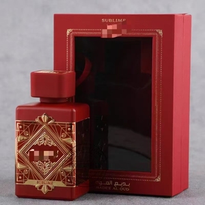 Bottiglia di profumo in cristallo trasparente Dubai <span class=keywords><strong>Lataffa</strong></span> bottiglia di profumo arabo - Product Image 2