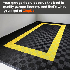 Cứng nhắc mô-đun đầy màu sắc lồng vào nhau gạch lát sàn nhà để xe Nhựa công nghiệp thảm sàn cho xe chi tiết cửa hàng hội thảo - Product Image 5