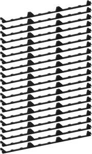 แผ่นซีลโฟมโปรไฟล์ยางแบบคลาสสิกปิดโลหะสำหรับแผ่นหลังคาลูกฟูกเหมาะกับแผ่นโลหะ - Product Image 3