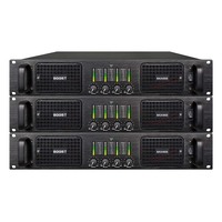 Amplificateur de puissance AUWAY Multicenter 4CH MAX4800 Classe H 800W 4 Ohm avec boîtier métallique pour enceintes Line Array et connectivité XLR/Speakon